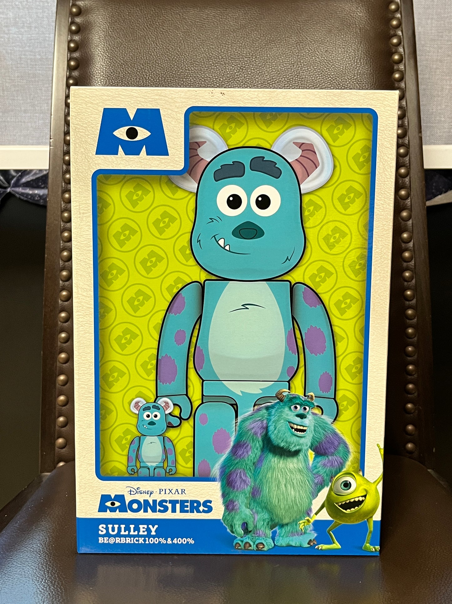 Bearbrick Disney Pixar Monsters, Inc. Sulley 100%+400% Set
